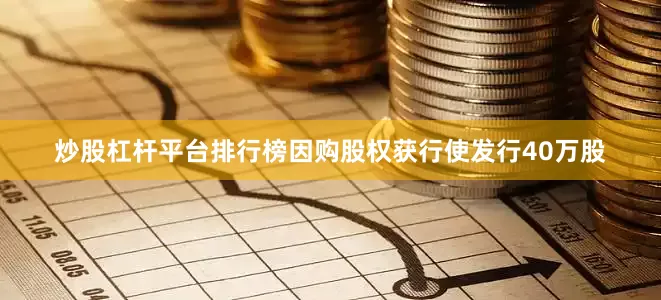 炒股杠杆平台排行榜因购股权获行使发行40万股